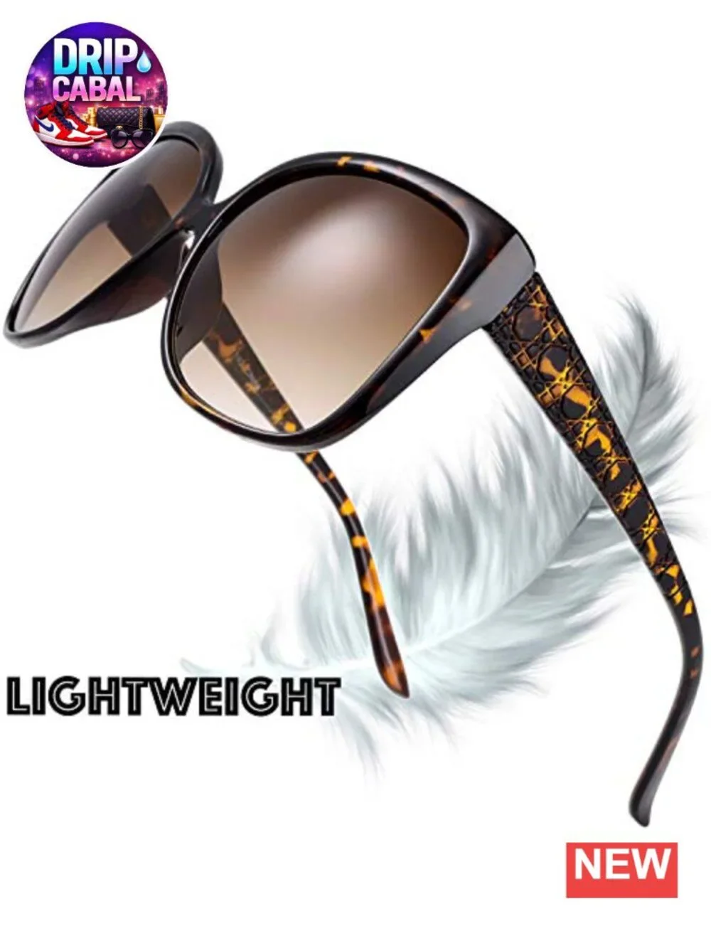 Oversized Square Cat Eye Hybrid Fashion Sunglasses UV Protection for Women -